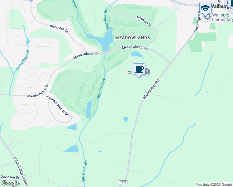 map of restaurants, bars, coffee shops, grocery stores, and more near 123 Rannoch Court in Winston-Salem