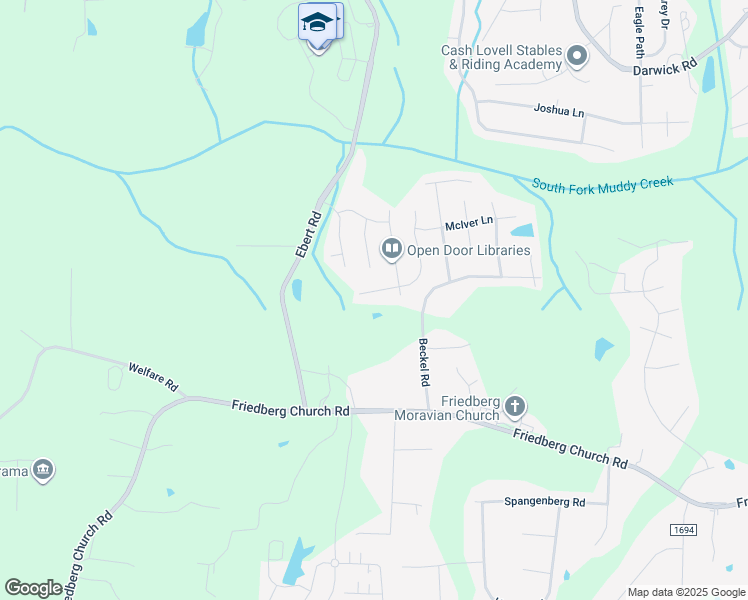 map of restaurants, bars, coffee shops, grocery stores, and more near 3261 Winding Branch Trail in Winston-Salem