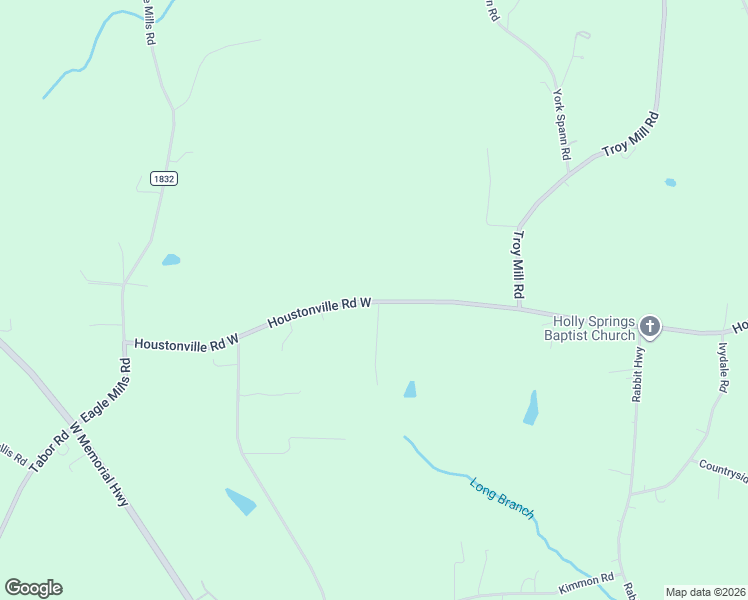 map of restaurants, bars, coffee shops, grocery stores, and more near 526 Houstonville Road West in Hamptonville