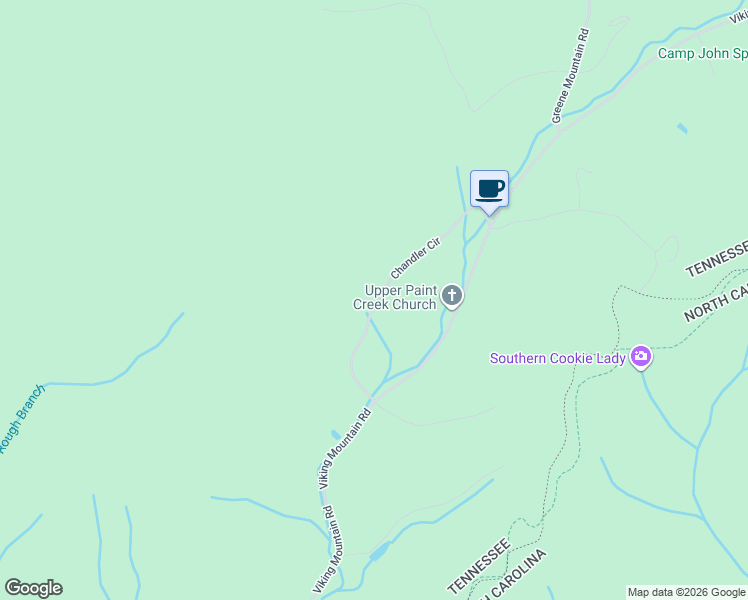 map of restaurants, bars, coffee shops, grocery stores, and more near 305 Chandler Circle in Greeneville