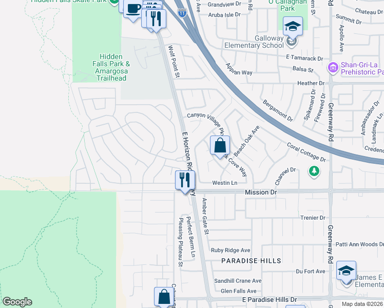 map of restaurants, bars, coffee shops, grocery stores, and more near 845 Rusty Anchor Way in Henderson