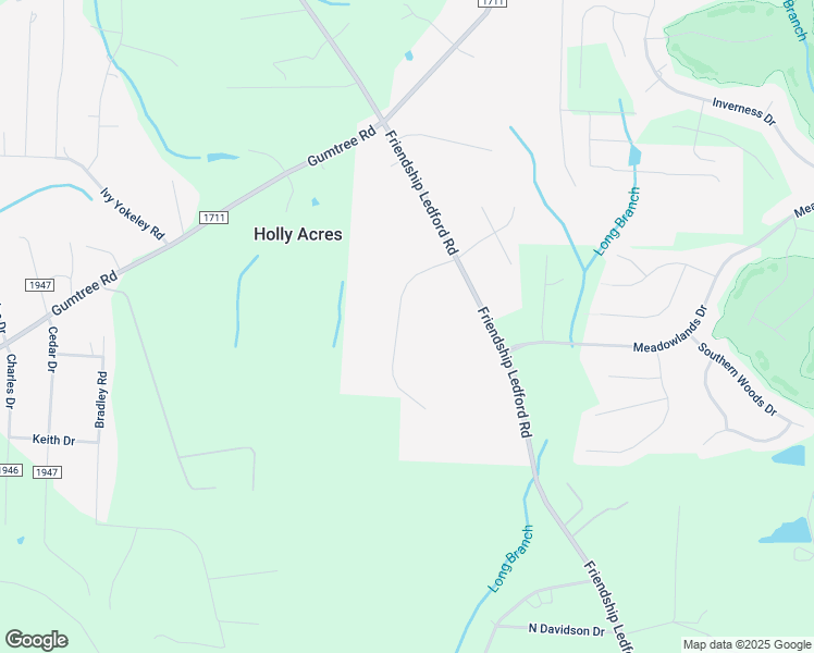 map of restaurants, bars, coffee shops, grocery stores, and more near 317 Rolling Green Drive in Winston-Salem