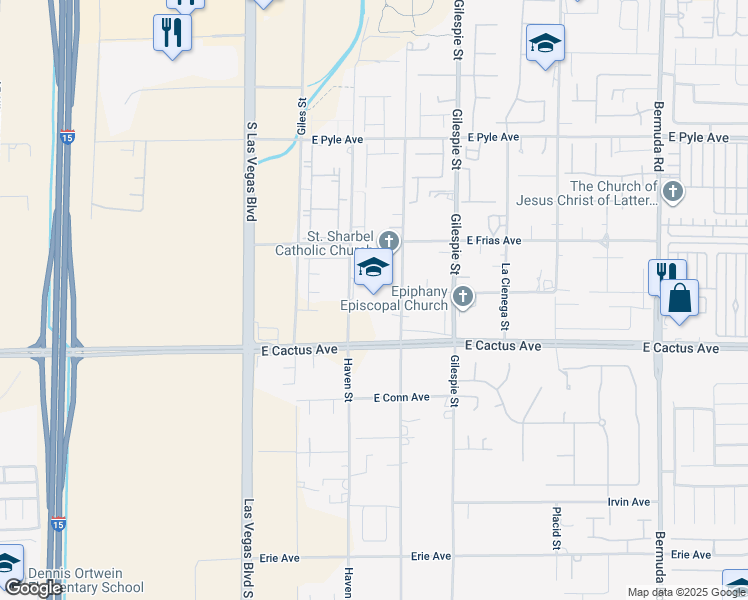 map of restaurants, bars, coffee shops, grocery stores, and more near 10377 Rancho Destino Road in Las Vegas