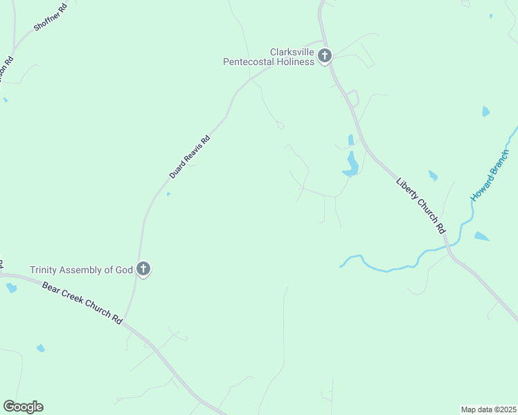 map of restaurants, bars, coffee shops, grocery stores, and more near 233 Meadow Glen Lane in Mocksville