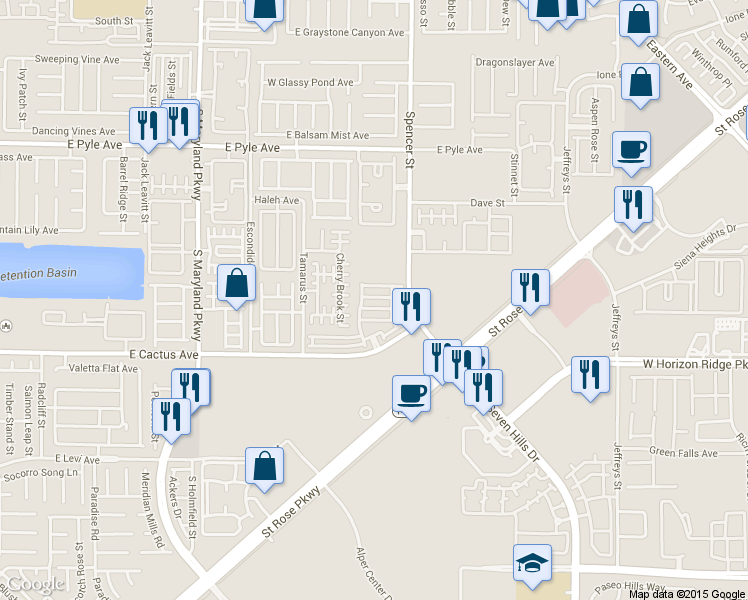 map of restaurants, bars, coffee shops, grocery stores, and more near 1658 Summer Blush Avenue in Las Vegas