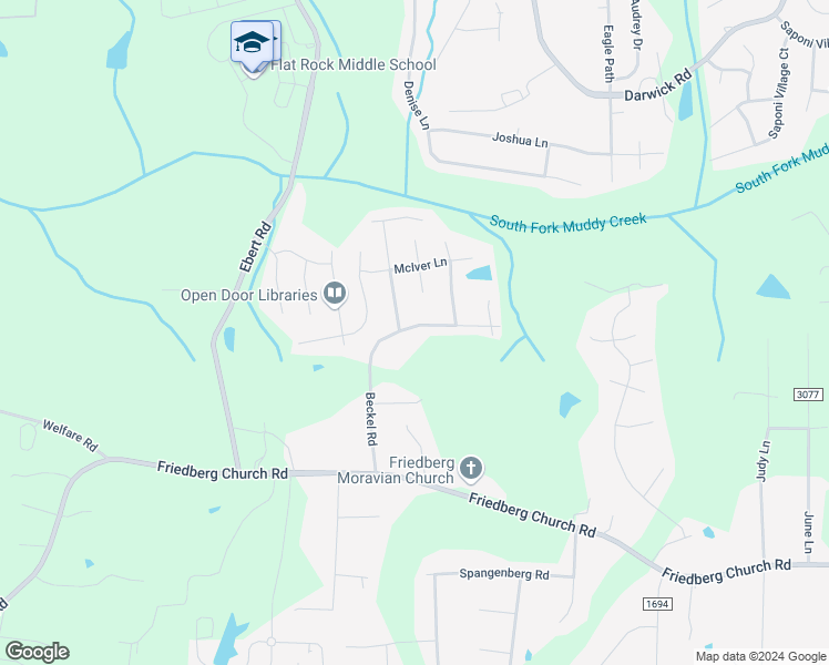 map of restaurants, bars, coffee shops, grocery stores, and more near 4765 Beckel Road in Winston-Salem