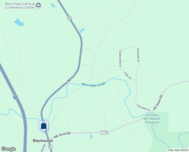 map of restaurants, bars, coffee shops, grocery stores, and more near 5415 State Road 1876 in Chapel Hill
