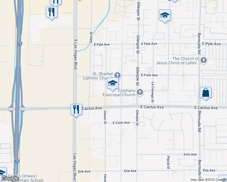 map of restaurants, bars, coffee shops, grocery stores, and more near 10377 Rancho Destino Road in Las Vegas