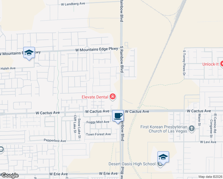 map of restaurants, bars, coffee shops, grocery stores, and more near 6946 Motley Road in Las Vegas