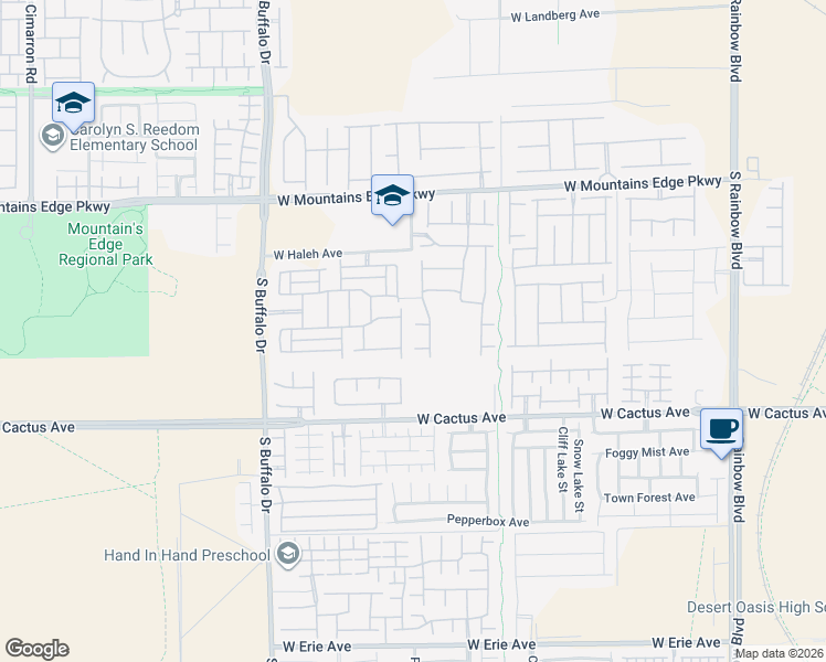map of restaurants, bars, coffee shops, grocery stores, and more near 7508 Evening Melody Court in Las Vegas