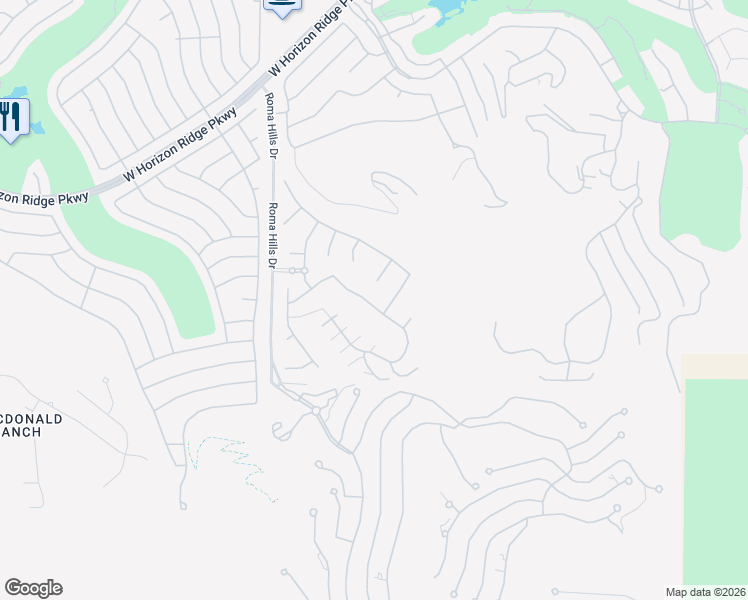 map of restaurants, bars, coffee shops, grocery stores, and more near 1760 Harpsichord Way in Henderson