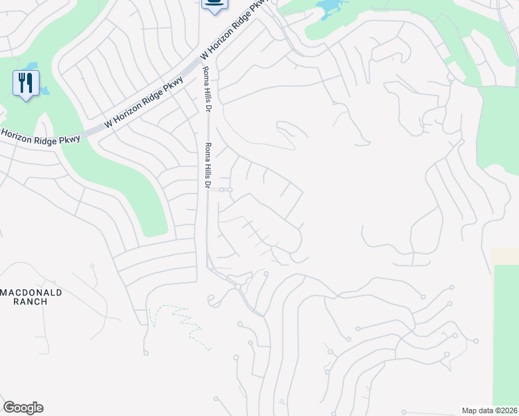 map of restaurants, bars, coffee shops, grocery stores, and more near 1767 Harpsichord Way in Henderson