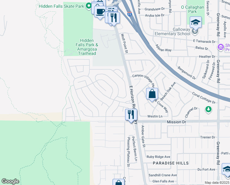 map of restaurants, bars, coffee shops, grocery stores, and more near 784 Tossa De Mar Avenue in Henderson