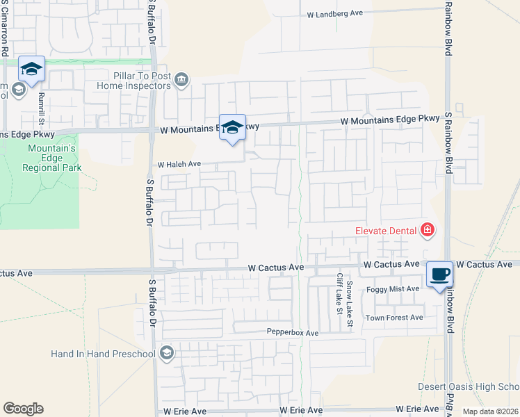 map of restaurants, bars, coffee shops, grocery stores, and more near 7508 Evening Melody Court in Las Vegas