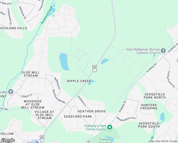 map of restaurants, bars, coffee shops, grocery stores, and more near 1215 North Main Street in Wake Forest
