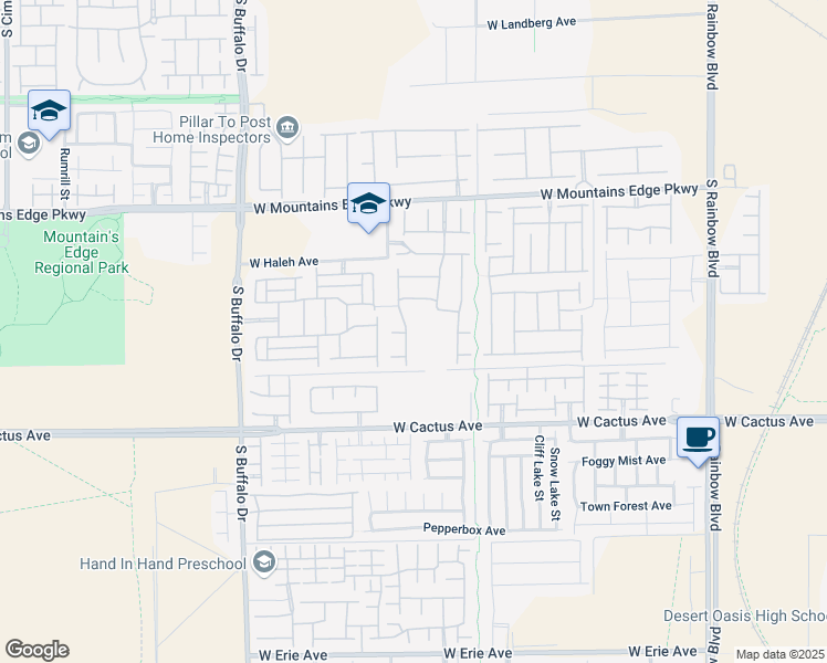 map of restaurants, bars, coffee shops, grocery stores, and more near 7508 Evening Melody Court in Las Vegas