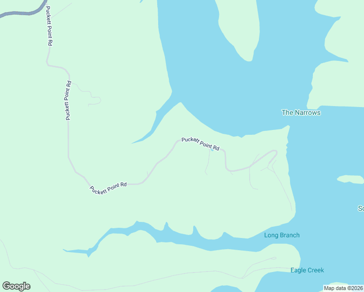 map of restaurants, bars, coffee shops, grocery stores, and more near 1662 Puckett Point Road in Smithville