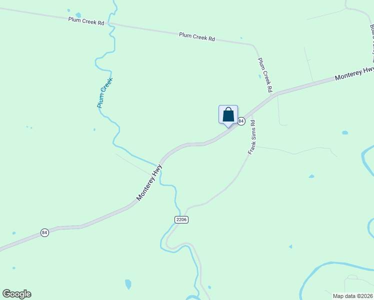 map of restaurants, bars, coffee shops, grocery stores, and more near 7250 Monterey Highway in Sparta