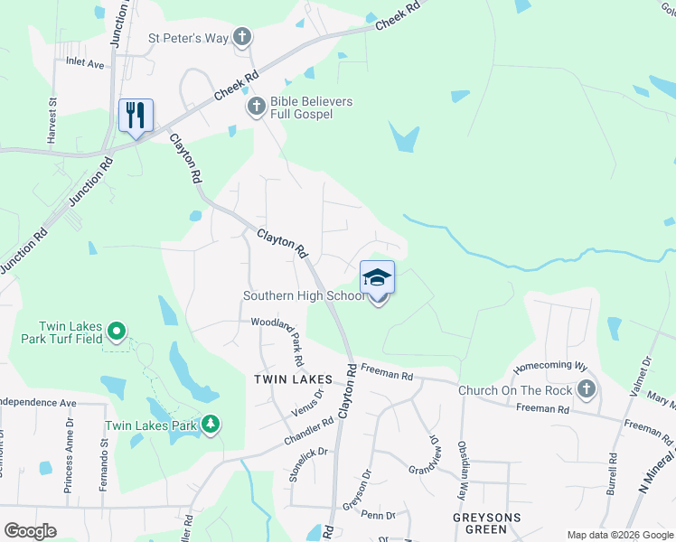 map of restaurants, bars, coffee shops, grocery stores, and more near 905 Goldendale Drive in Durham