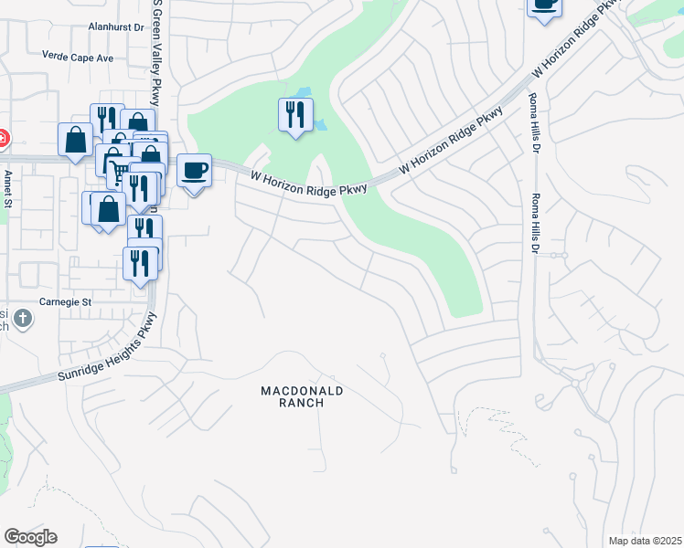 map of restaurants, bars, coffee shops, grocery stores, and more near 2138 King Mesa Drive in Henderson