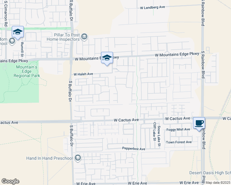 map of restaurants, bars, coffee shops, grocery stores, and more near 7508 Evening Melody Court in Las Vegas