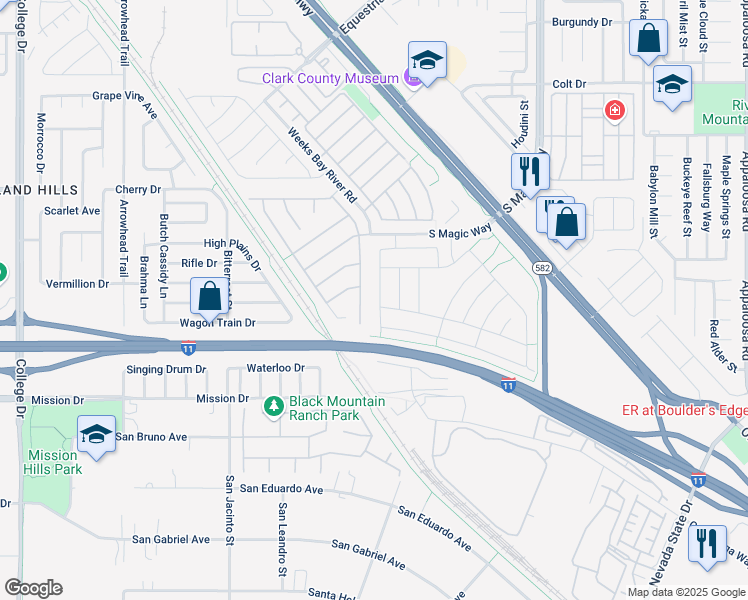 map of restaurants, bars, coffee shops, grocery stores, and more near 709 Coastal Lagoon Street in Henderson
