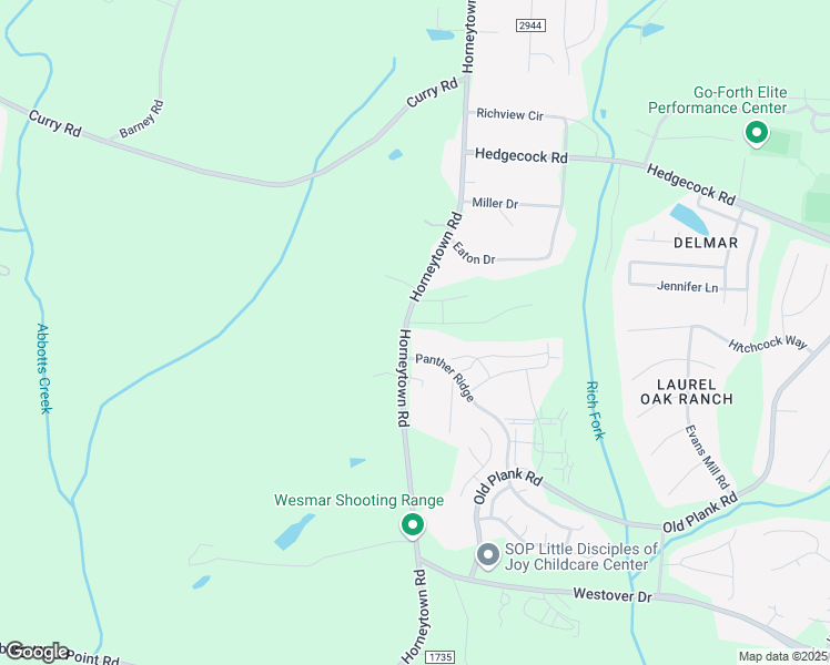map of restaurants, bars, coffee shops, grocery stores, and more near 985 Horneytown Road in High Point