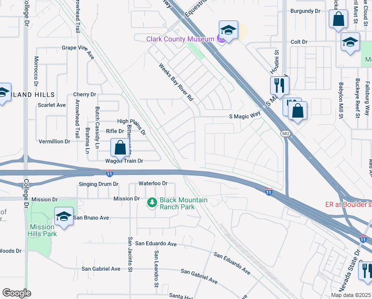map of restaurants, bars, coffee shops, grocery stores, and more near 981 Sandpoint Pond Lane in Henderson