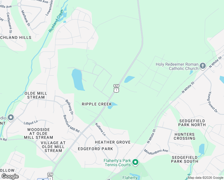 map of restaurants, bars, coffee shops, grocery stores, and more near 1215 North Main Street in Wake Forest