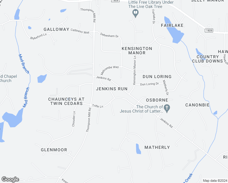 map of restaurants, bars, coffee shops, grocery stores, and more near 7812 Melcombe Way in Wake Forest