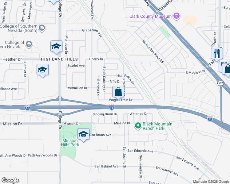 map of restaurants, bars, coffee shops, grocery stores, and more near 923 Saddle Horn Drive in Henderson