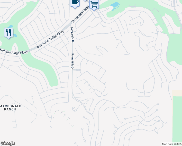 map of restaurants, bars, coffee shops, grocery stores, and more near 1767 Harpsichord Way in Henderson