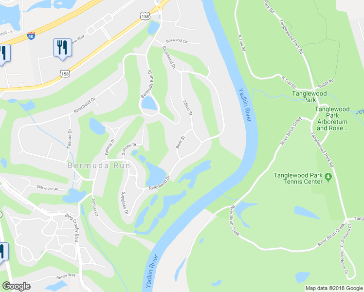 map of restaurants, bars, coffee shops, grocery stores, and more near 141 Bent Street in Advance