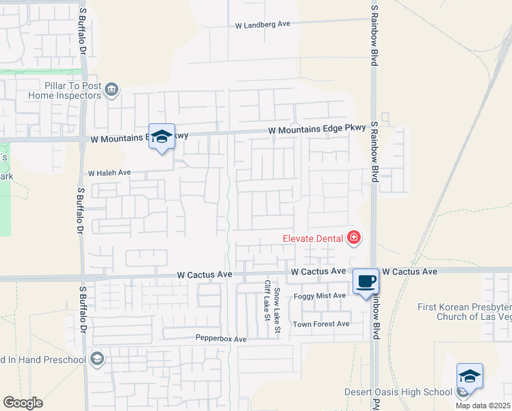 map of restaurants, bars, coffee shops, grocery stores, and more near 10308 Kalang Street in Las Vegas