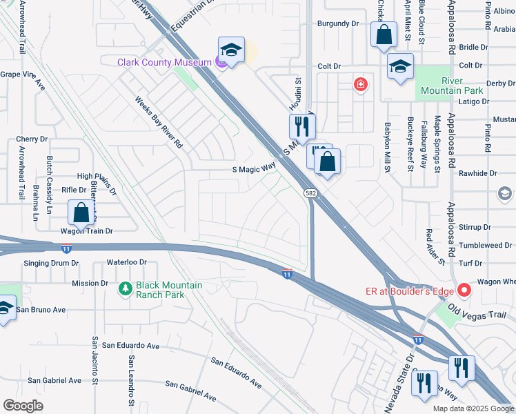 map of restaurants, bars, coffee shops, grocery stores, and more near 718 Gulf Pearl Drive in Henderson