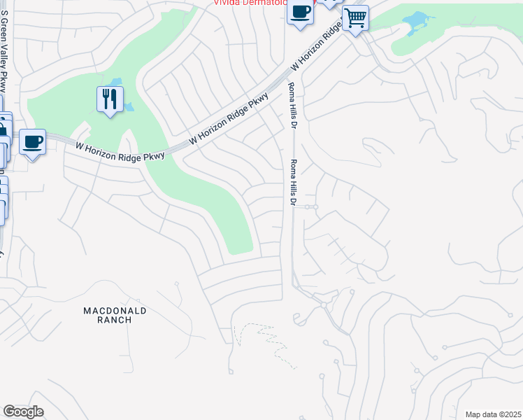 map of restaurants, bars, coffee shops, grocery stores, and more near 1804 Sterling Point Court in Henderson