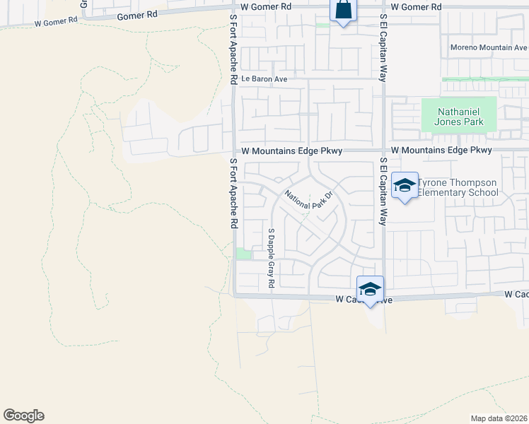 map of restaurants, bars, coffee shops, grocery stores, and more near 10302 Castle Springs Street in Las Vegas