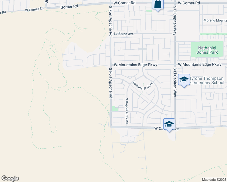map of restaurants, bars, coffee shops, grocery stores, and more near 10300 Running Falls Street in Las Vegas