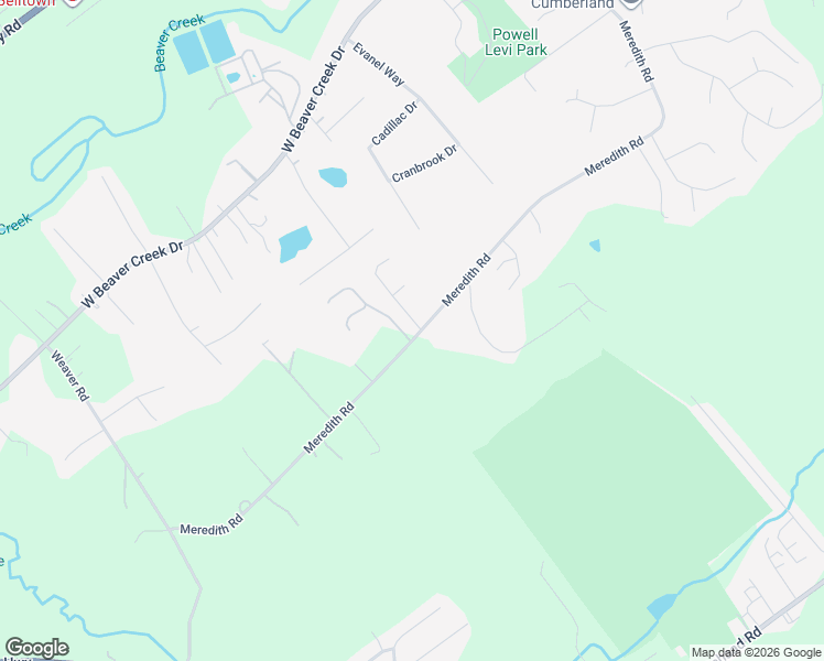 map of restaurants, bars, coffee shops, grocery stores, and more near 4508 Meredith Road in Knoxville