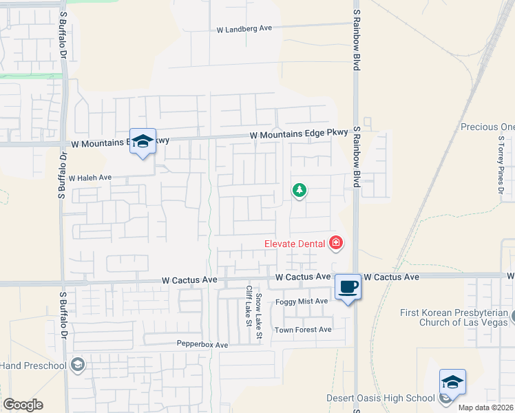 map of restaurants, bars, coffee shops, grocery stores, and more near 10297 Burwood Street in Las Vegas