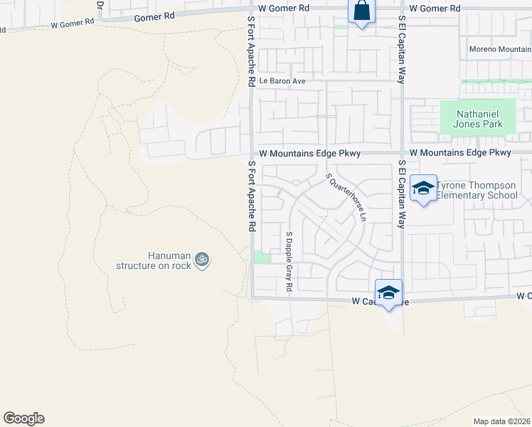 map of restaurants, bars, coffee shops, grocery stores, and more near 9367 Muddy Waters Avenue in Las Vegas