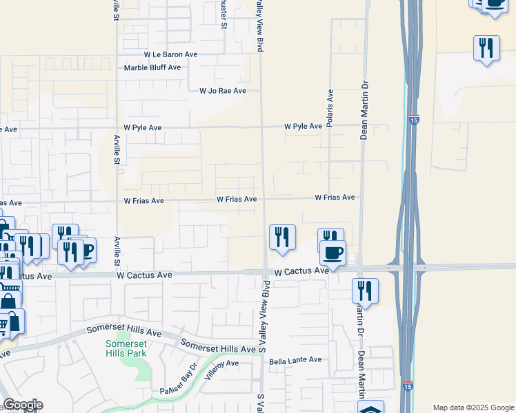 map of restaurants, bars, coffee shops, grocery stores, and more near 10316 Apefly Street in Las Vegas