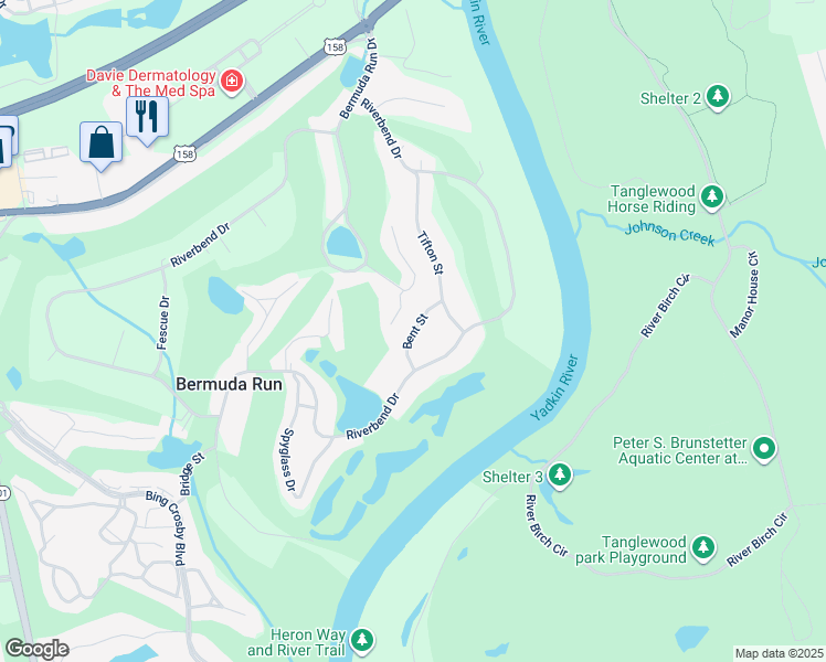 map of restaurants, bars, coffee shops, grocery stores, and more near 128 Bent Street in Advance