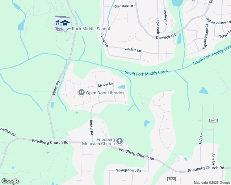 map of restaurants, bars, coffee shops, grocery stores, and more near 4735 Beckel Court in Winston-Salem