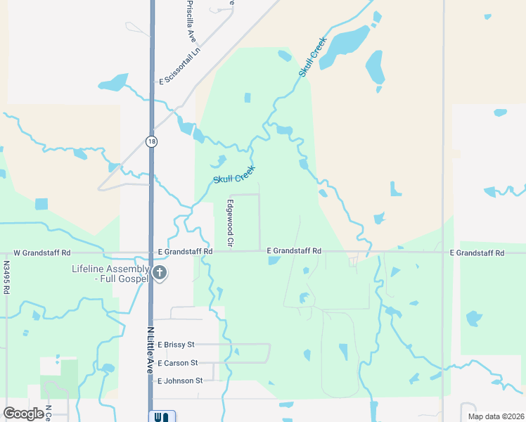 map of restaurants, bars, coffee shops, grocery stores, and more near 2139 Edgewood Circle in Cushing