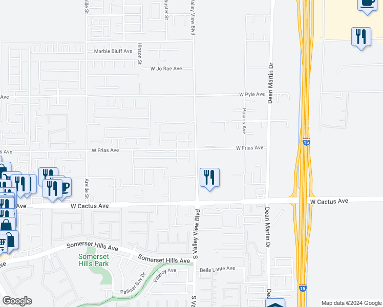 map of restaurants, bars, coffee shops, grocery stores, and more near 10310 Apefly Street in Las Vegas