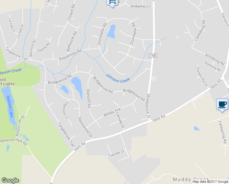 map of restaurants, bars, coffee shops, grocery stores, and more near 6967 Bridgewood Road in Clemmons