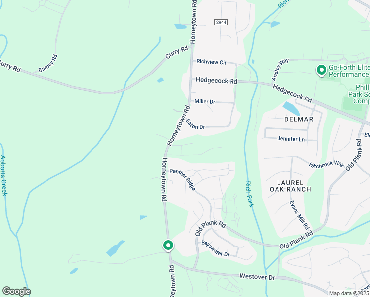 map of restaurants, bars, coffee shops, grocery stores, and more near 921 Bloomington Way in High Point