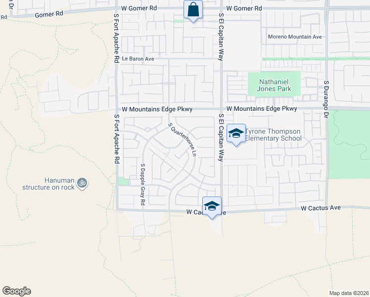 map of restaurants, bars, coffee shops, grocery stores, and more near 10259 Wolves Den Lane in Las Vegas