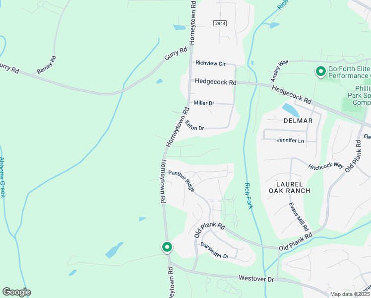 map of restaurants, bars, coffee shops, grocery stores, and more near 921 Bloomington Way in High Point